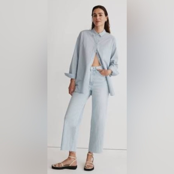 Madewell Denim - Madewell The Perfect Vintage Wide-Leg Crop Jean women’s Size 33 NWT